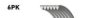 GATES 6PK848SF V-Ribbed Belts